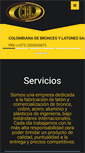 Mobile Screenshot of colombianadebronces.com